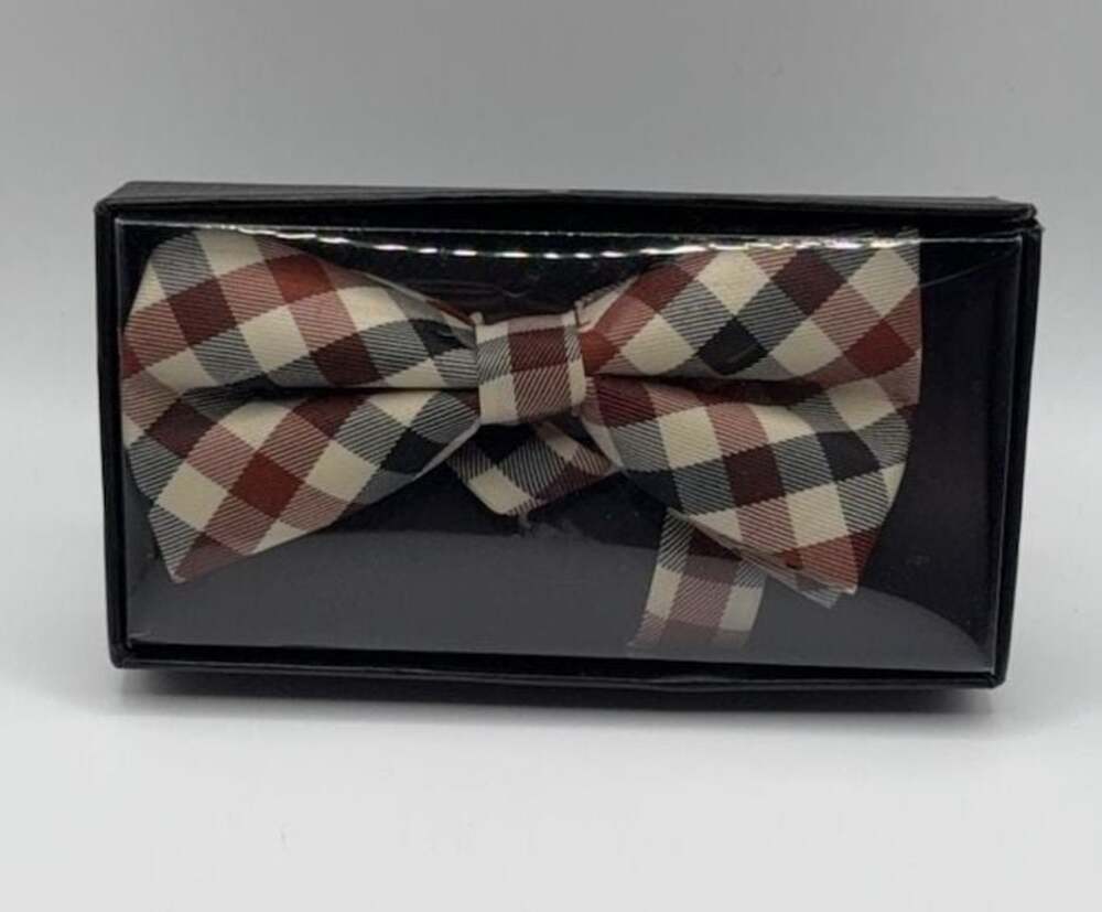 Dapper Boi Plaid Bow Tie and Pocket Square Set